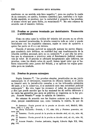 Teoría General de la Prueba de Hernando Devis Echandía TOMO I