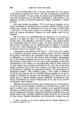 Teoría General de la Prueba de Hernando Devis Echandía TOMO I
