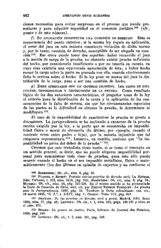 Teoría General de la Prueba de Hernando Devis Echandía TOMO I