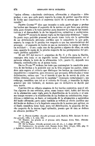 Teoría General de la Prueba de Hernando Devis Echandía TOMO I