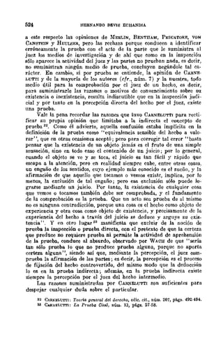 Teoría General de la Prueba de Hernando Devis Echandía TOMO I