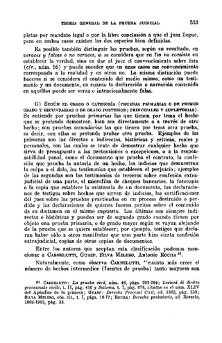 Teoría General de la Prueba de Hernando Devis Echandía TOMO I