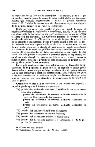 Teoría General de la Prueba de Hernando Devis Echandía TOMO I