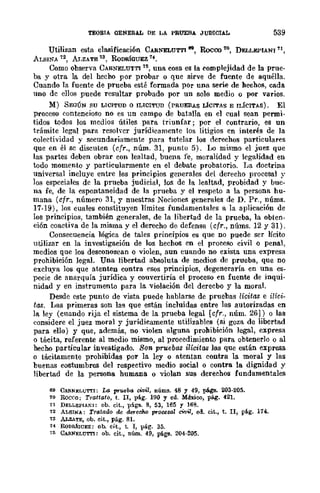 Teoría General de la Prueba de Hernando Devis Echandía TOMO I
