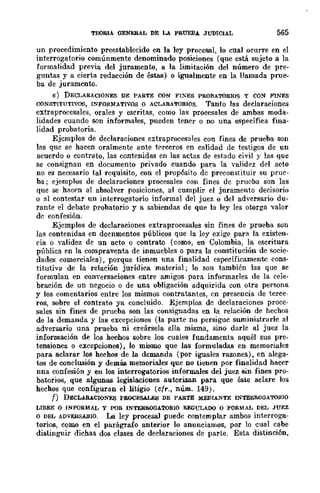 Teoría General de la Prueba de Hernando Devis Echandía TOMO I