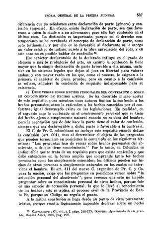 Teoría General de la Prueba de Hernando Devis Echandía TOMO I