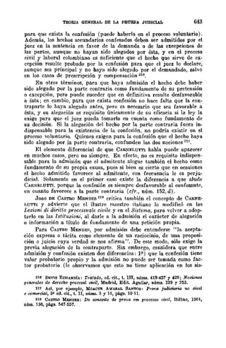 Teoría General de la Prueba de Hernando Devis Echandía TOMO I