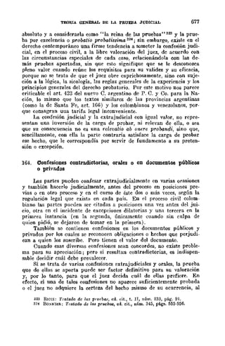 Teoría General de la Prueba de Hernando Devis Echandía TOMO I