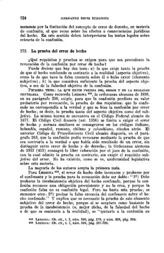 Teoría General de la Prueba de Hernando Devis Echandía TOMO I