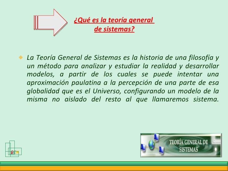 Teoria General De Sistemas