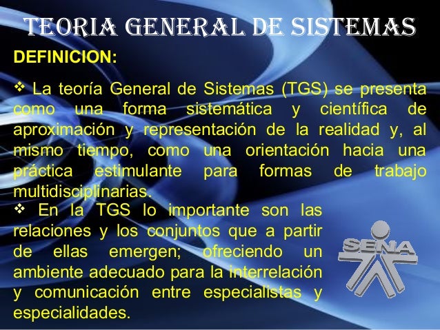 Teoria general de sistemas