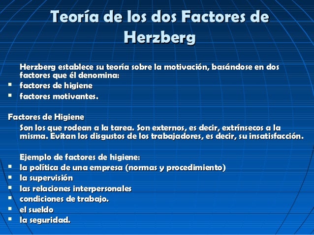 Teoria de herzberg ppt