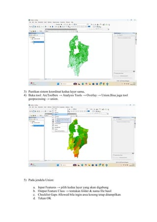 TEORI overlay union SMK _ Mapel Arcgis 0 | PDF