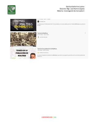 DanitzaKatherine Juanez
Docente:Mgr. José RamiroZapata
Materia: investigaciónde mercadosII
LIBEREMOS BOLIVIA
 