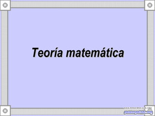 Teoría matemática 