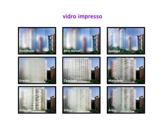 vidro impresso  