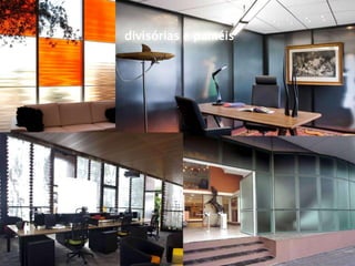 divisórias e painéis  