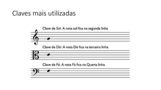 Claves mais utilizadas
 