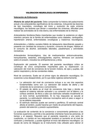 Teoría enfermería neurológica