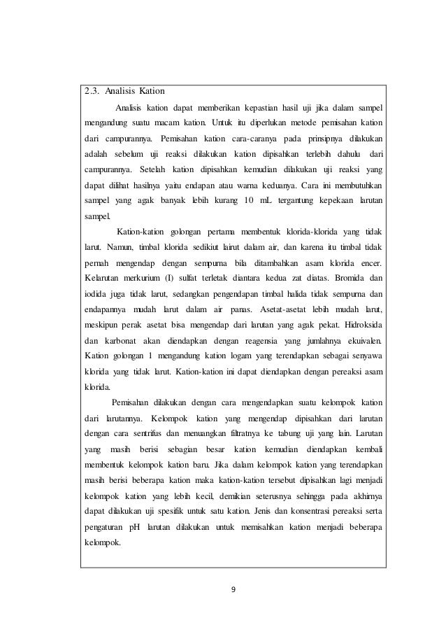 Teori anion kation benar