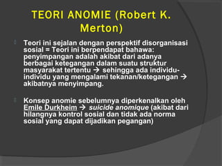 Teori anomie suziana 2 | PPT
