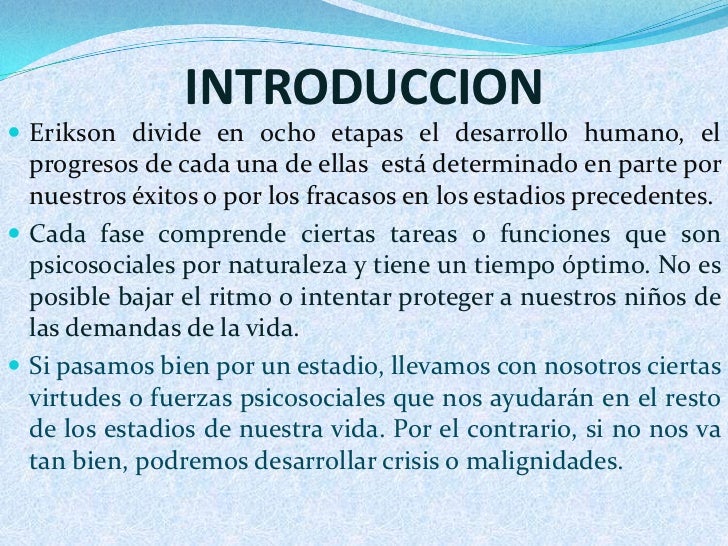 Teoria psicosocial de erik erikson