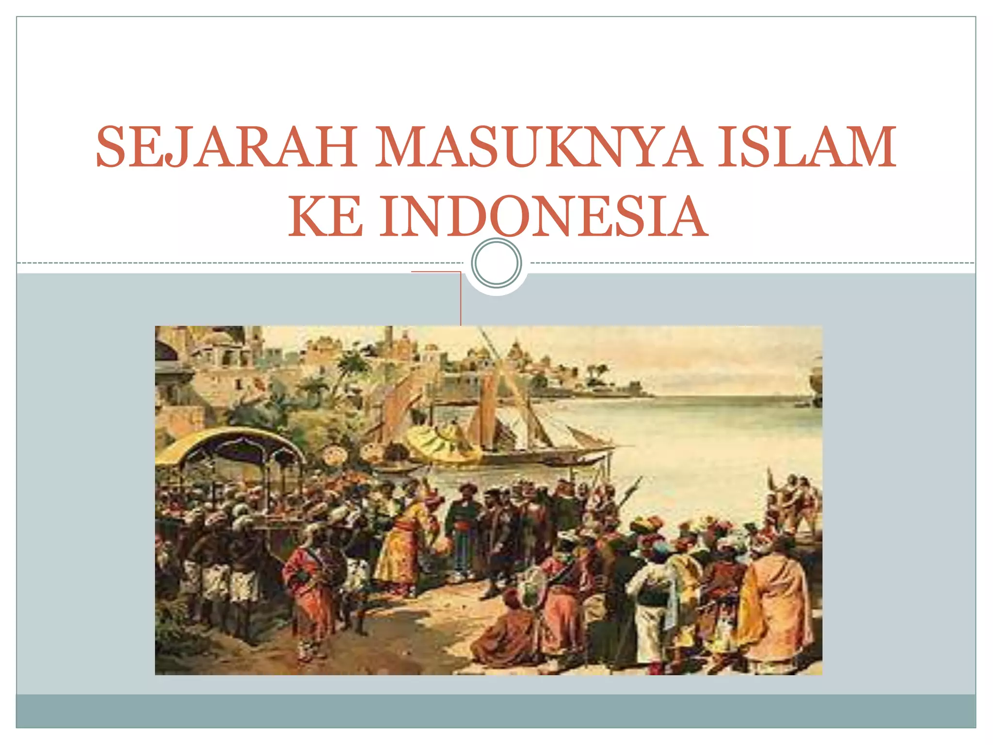 Teori Arab Sejarah Masuknya Islam di Indonesia PPTX