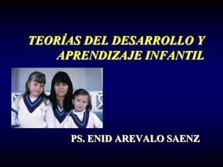 TEORÍAS DEL DESARROLLO Y
    APRENDIZAJE INFANTIL




     PS. ENID AREVALO SAENZ
 