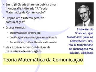 Teorias da Comunicacao - Communication Theories