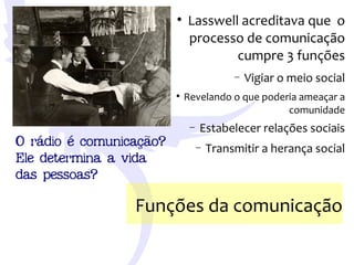 Teorias da Comunicacao - Communication Theories