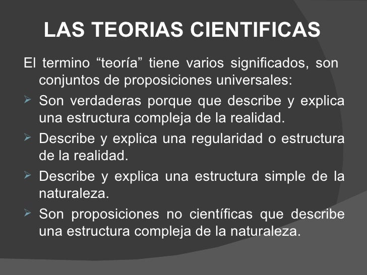 Teorias cientificas