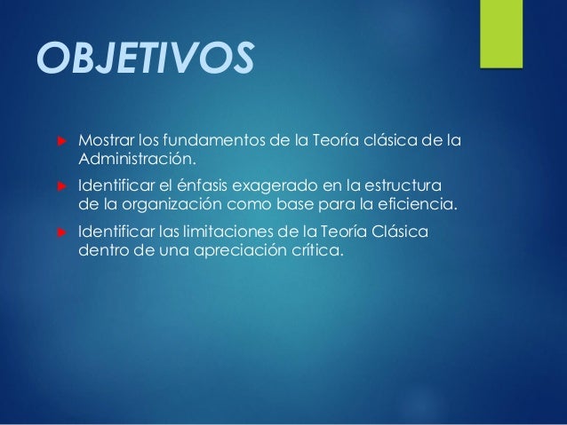 Teorias clasicas de la administracion