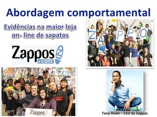 Tony	
  Hsieh	
  –	
  CEO	
  da	
  Zappos	
  
 