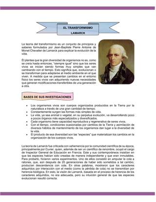 Teorias de la evolucion | PDF