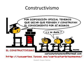 Constructivismo 
Elizabeth Chuquin Martinez  