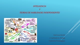 INTELIGENCIA
Y
TEORIAS DE HABILIDADES INDEPENDEINTES
Cabal Cuevas Marbella
2º. Cuatrimestre Lic. Psicología
Fundamentos Psicopedagógicos
 