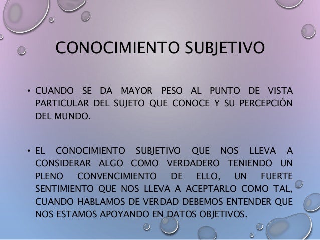 Teorias del conocimiento