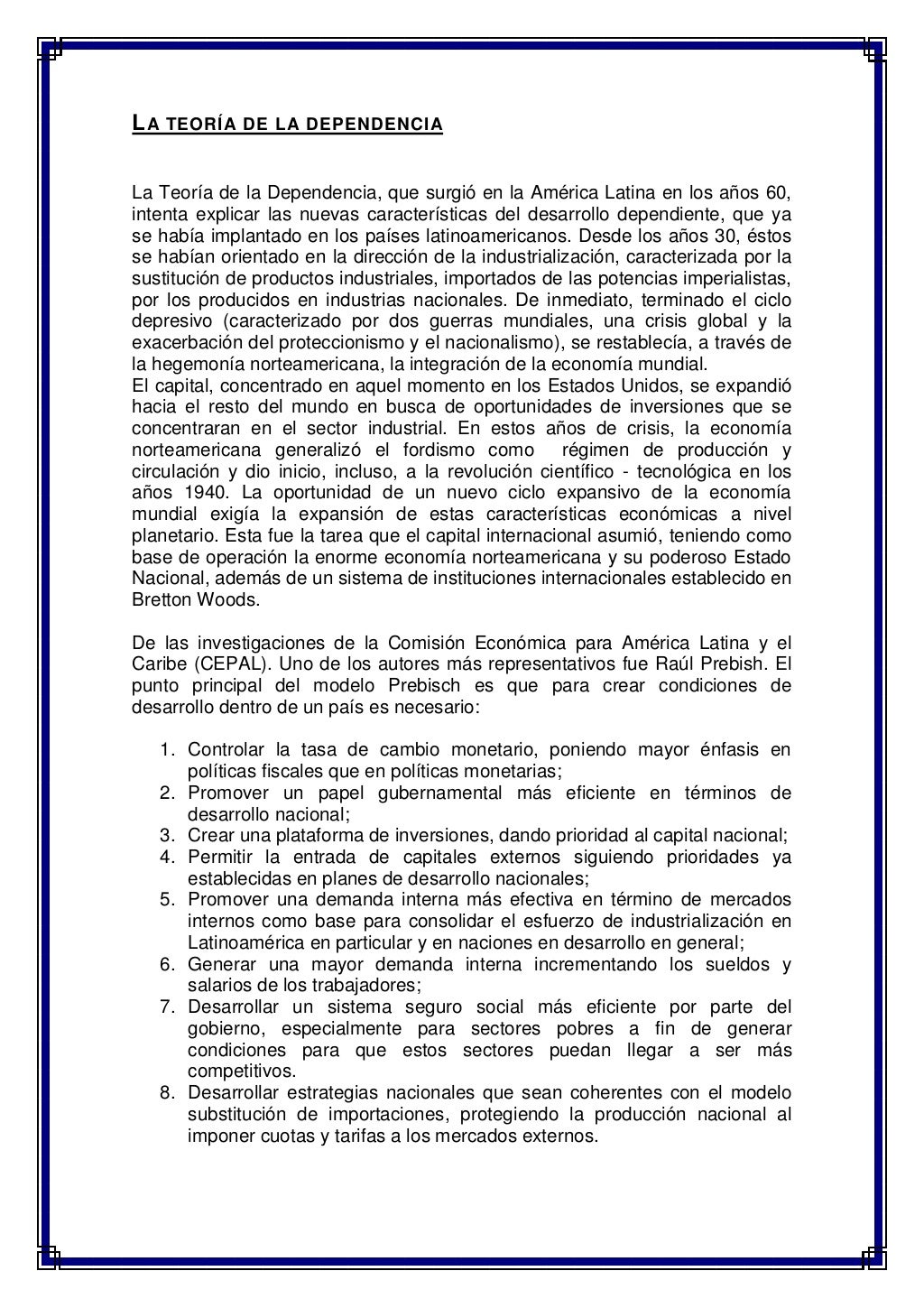Teorias del desarrollo economico