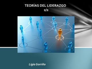 Ligia Gorriño
TEORÍAS DEL LIDERAZGO
2/2
 