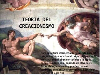 Teorias del origen de la vida | PPTX