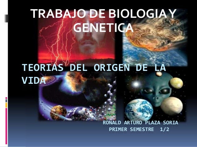 Teorias del origen de la vida