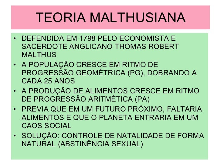 Resultado de imagem para Malthusianismo