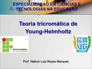 Prof. Nelson Luiz Reyes Marques
Teoria tricromática de
Young-Helmholtz
ESPECIALIZAÇAO EM CIÊNCIAS E
TECNOLOGIAS NA EDUCAÇÃO
 