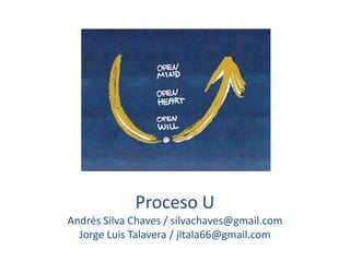 Proceso U
Andrés Silva Chaves / silvachaves@gmail.com
Jorge Luis Talavera / jltala66@gmail.com
 