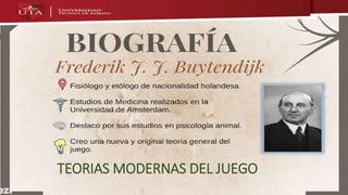 TEORIAS MODERNAS DEL JUEGO
 