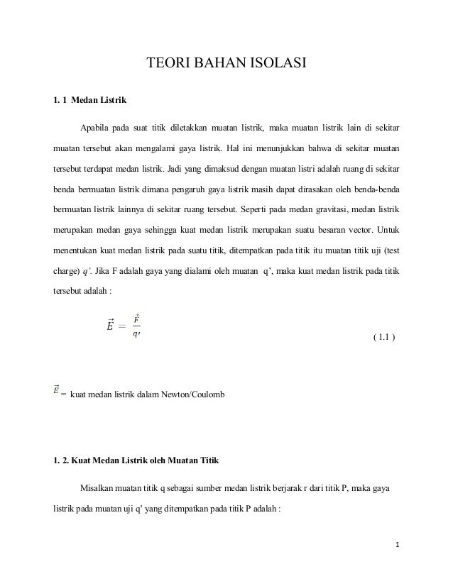 Teori Bahan Isolasi Syamsir Abduh