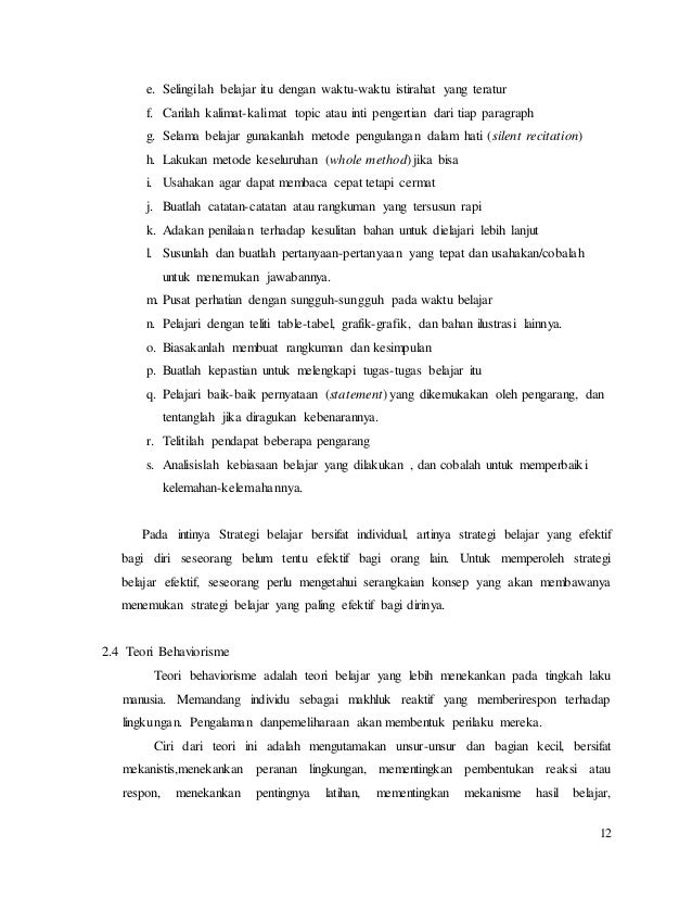 46+ Makalah Teori Belajar Behavioristik Dan Kognitif.PPTX - MAKALAHAB