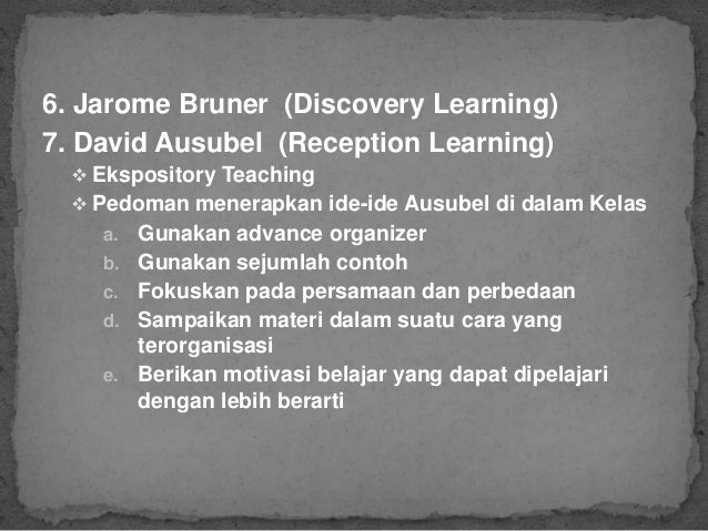 langkah langkah pembelajaran discovery learning Teori belajar dan penerapannya dalam pembelajaran langkah langkah pembelajaran discovery learning Teori belajar dan penerapannya dalam pembelajaran