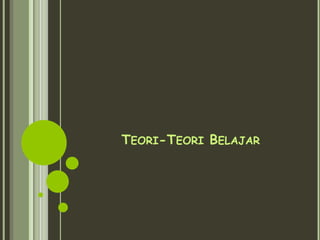 TEORI-TEORI BELAJAR

 