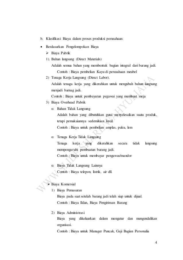 Makalah Teori Biaya Cost Theory